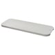 Option: A white LILLHAVET chopping board with a lightweight, hollow design and non-slip feet, perfect for food preparation and serving.