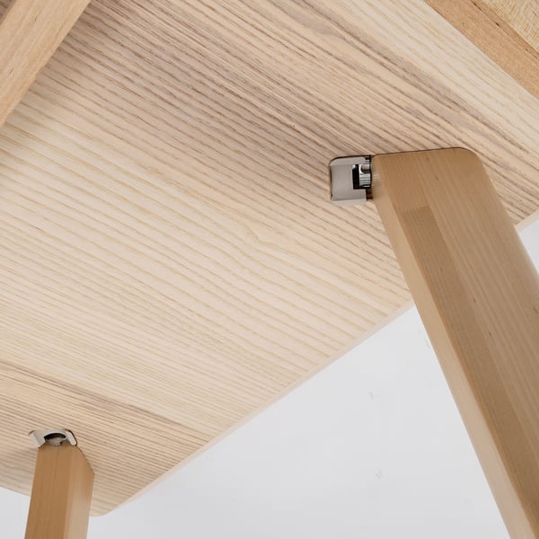 LISABO Desk, ash veneer, 128x65 cm