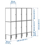Illustration with measurements for the product: LIXHULT.