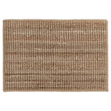LOHALS jute doormat, beige, rectangular with textured pattern.