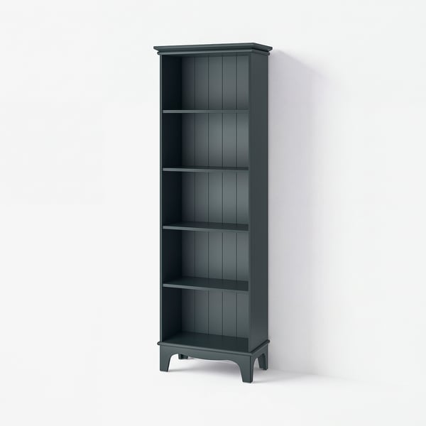 LOMMARP Bookcase, dark blue-green, 65x199 cm