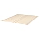 Option: LURÖY bed base, curved wood slats, natural color, rectangular shape.