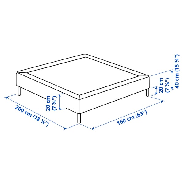 Illustration with measurements for the product: LYNGÖR.