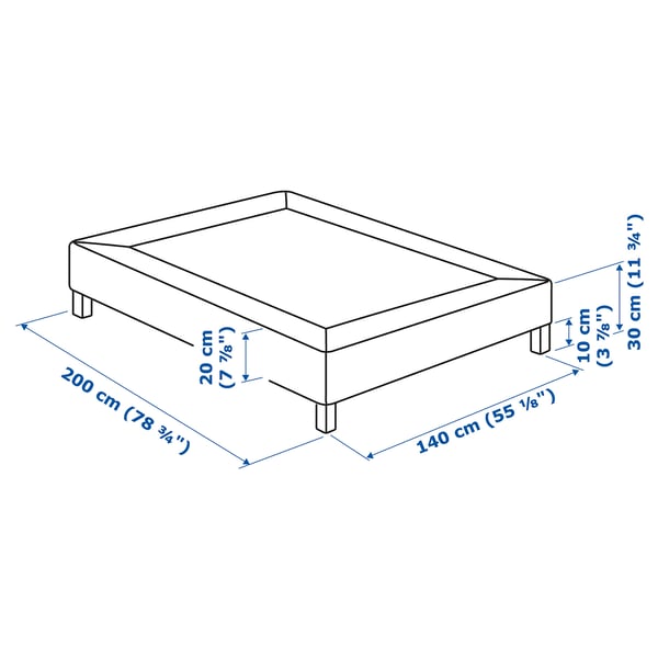 Illustration with measurements for the product: LYNGÖR.