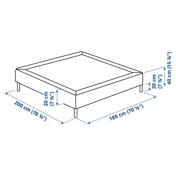 Illustration with measurements for the product: LYNGÖR.
