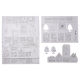 MÅLA 10-pc cardboard town template set