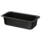 A black rectangular loaf tin by MÅNTAGG, made of non-stick coated steel for even baking.