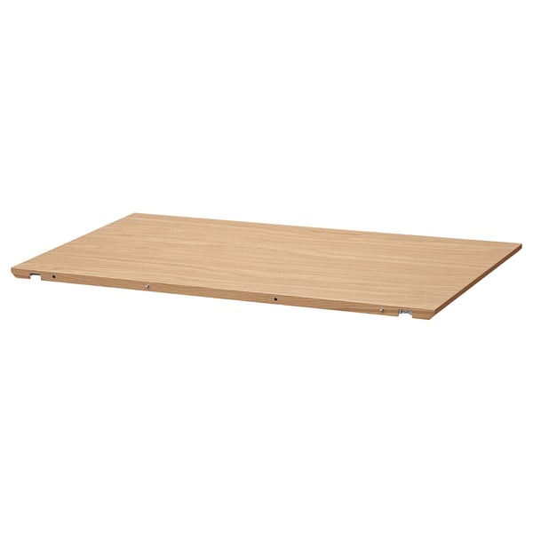 MELLANSEL oak table, rectangular shape, natural wood finish, smooth edges, extendable design.