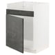 METOD kitchen unit with dark grey kalhyttan front, modern design.