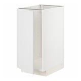 White METOD kitchen cabinet, rectangular, modern design with sleek finish.