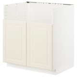 White kitchen cabinet - METOD, off-white bodbyn, square shape.