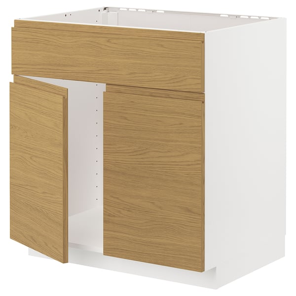 METOD kitchen, white & oak.