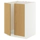 METOD kitchen cabinet, white wood doors, modern, clean design.