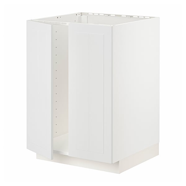 White METOD kitchen cabinet, square, simple design.