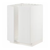 White METOD kitchen cabinet, square, simple design.
