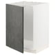 METOD white cabinet, dark grey door, modern urban style.