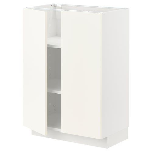 Ikea METOD white kitchen cabinet, rectangular, minimalist design, part of METOD kitchen system.