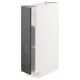 Modern kitchen cabinet: METOD in white, dark grey door, rectangle shape, sleek design.