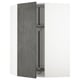 METOD dark grey kitchen cabinet with glass shelf, sleek urban design.