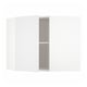 A white METOD corner kitchen cabinet with a single adjustable shelf and a reversible door.
