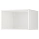 This is a white METOD top cabinet for fridge/freezer with ventilated panels.
