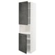 A METOD kitchen cabinet with dark grey concrete effect doors and adjustable shelves.