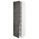 METOD kitchen cabinet in dark grey with adjustable shelves.