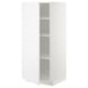 White METOD kitchen cabinet, rectangular shape with two adjustable shelves, modern design.