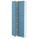 METOD High cabinet with shelves, white/Lerhyttan blue, 80x37x200 cm