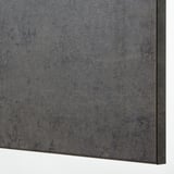 Close-up of smooth grey kitchen surface, showcasing high-quality finish and texture.