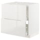 White METOD kitchen unit with modern, sleek design and smooth surfaces.