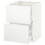 METOD white kitchen cabinet unit with drawers, modern design.