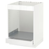 METOD kitchen cabinet, white, rectangular, open-fronted, modern design.