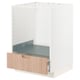 White METOD kitchen cabinet with bamboo drawer.