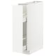 A white METOD kitchen cabinet with pull-out drawers in a modern design.