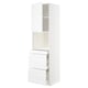 White METOD kitchen unit, modern design with drawers and shelves.