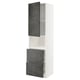 METOD kitchen cabinet, dark grey concrete, metallic hinges