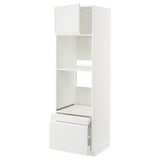 White METOD kitchen unit, left door, cabinet, shelf.
