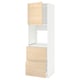 A METOD kitchen unit with light ash-colored askersund fronts. It includes drawers and shelves, framed in white.