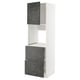 METOD kitchen cabinet, white & grey, with 2 drawers, sleek modern design, sturdy frame, smooth-running drawers.