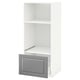 Ikea METOD: white cabinet, grey drawer, modern design.