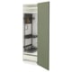 METOD kitchen cabinet in grey-green with pull-out shelves and adjustable inner rack.
