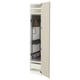 Beige METOD cabinet, wood, rectangular, open, metal fixtures.