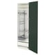 METOD / MAXIMERA High cabinet with cleaning interior, white/Havstorp deep green, 60x60x200 cm