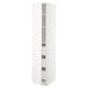 METOD white kitchen cabinet, sleek design with adjustable shelves, includes drawer.