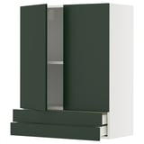 METOD / MAXIMERA Wall cabinet w 2 doors/2 drawers