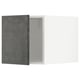 Dark grey, concrete-effect kitchen cabinet from METOD series with modern design.