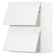 White METOD kitchen cabinets, sleek design, wall-mounted.