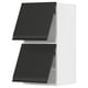 METOD kitchen unit. Matte black, square with angled edges. Modern design, easy open doors.