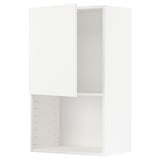 METOD kitchen unit, white, square, adjustable shelf, clean lines.